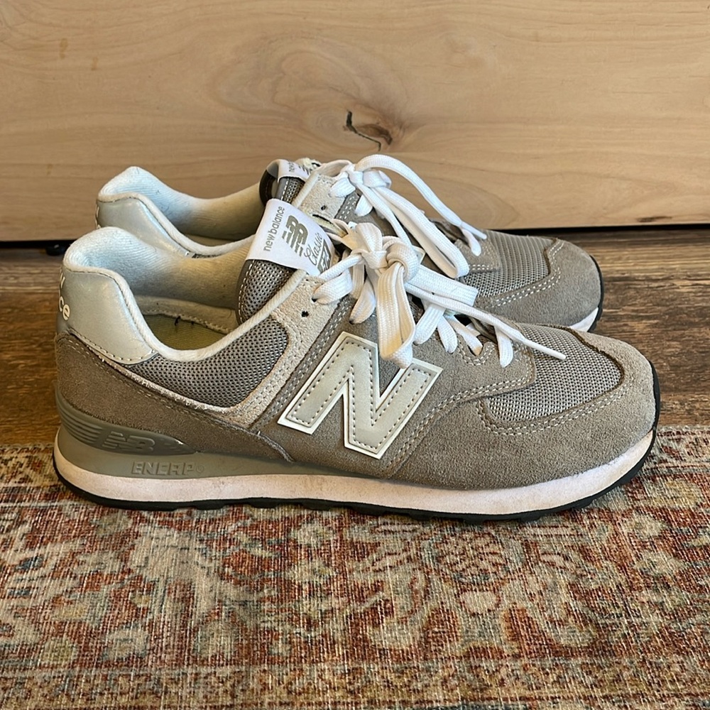 New Balance Classic 574 light gray suede size 9.5 women’s sneakers